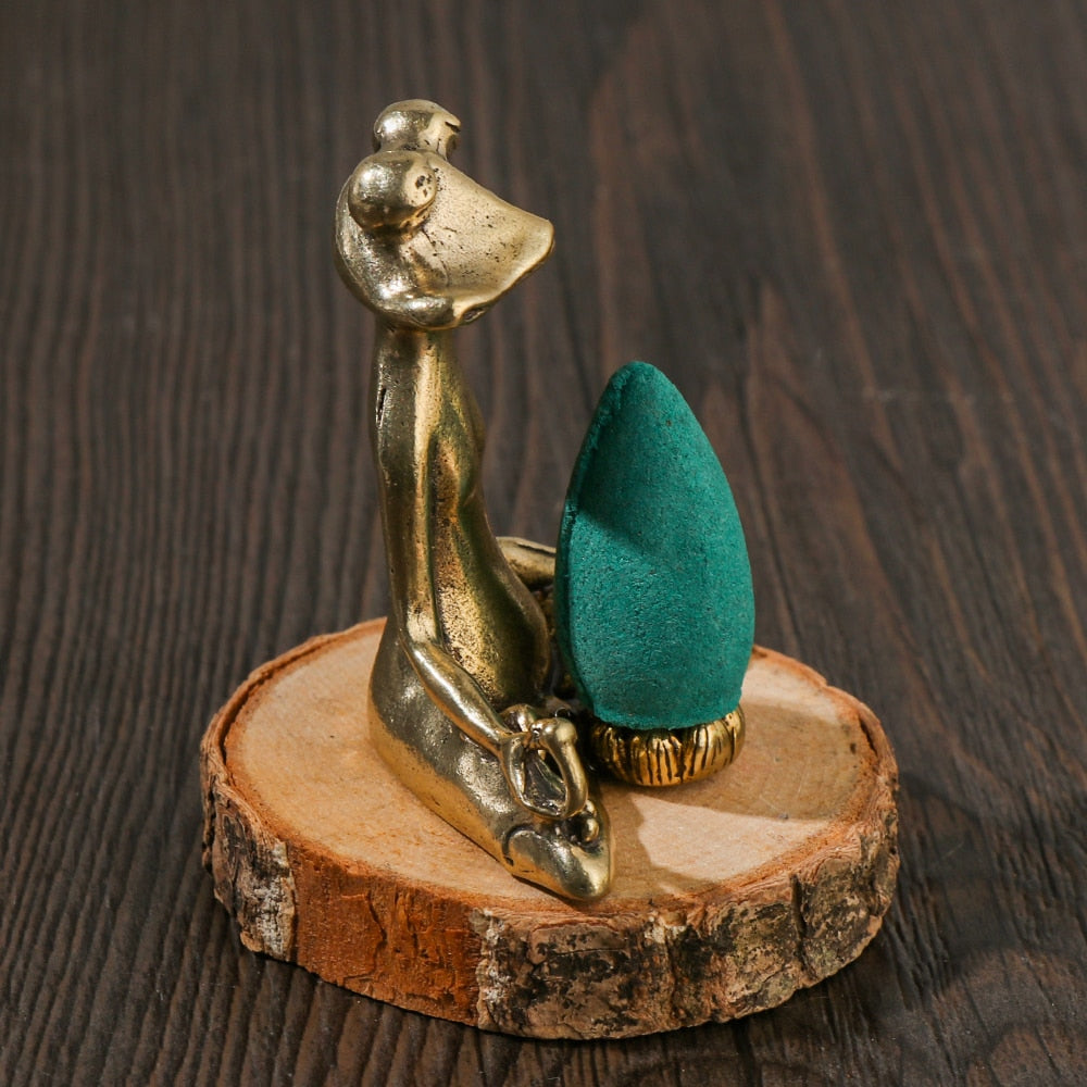 Cutest Meditating Frog Incense Burner