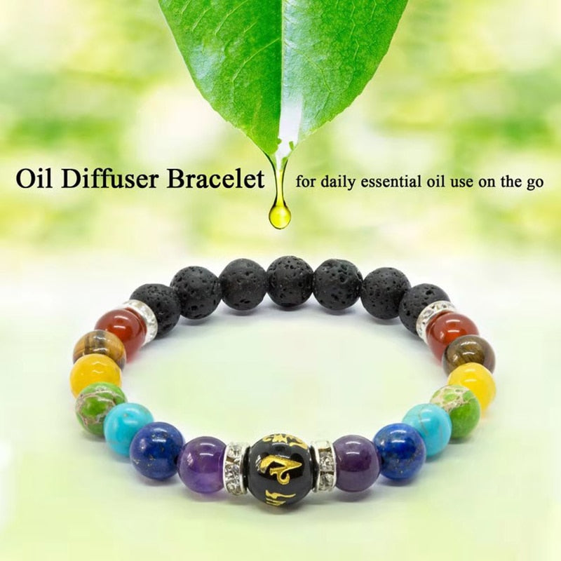 Natural Stone 7 Chakra Bracelet
